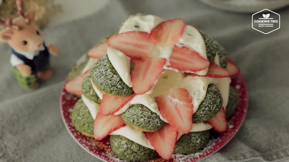 Christmas Tree Choux Au Craquelin Recipe