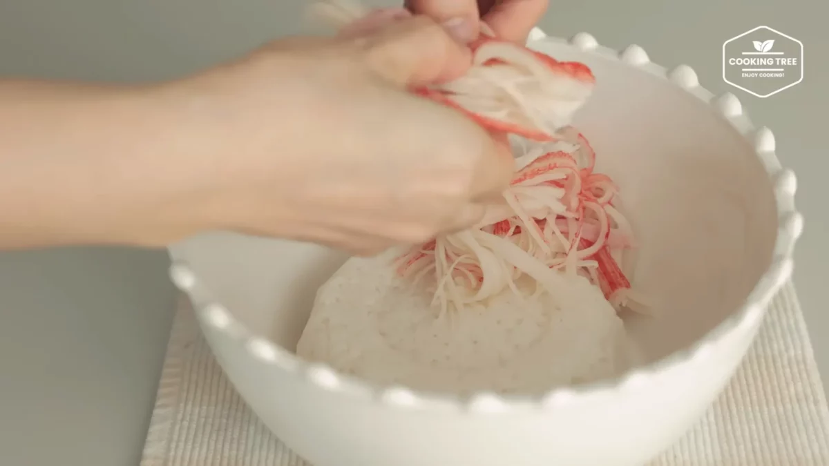 Crab stick Rice Pancake Recipe