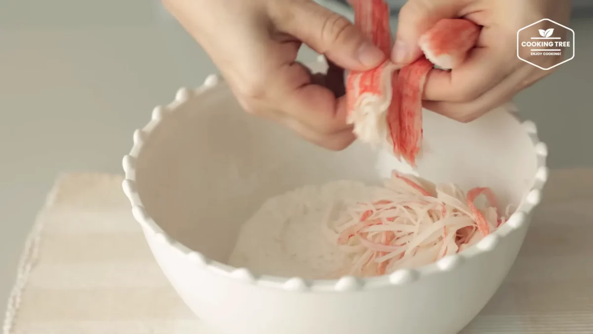 Crab stick Rice Pancake Recipe