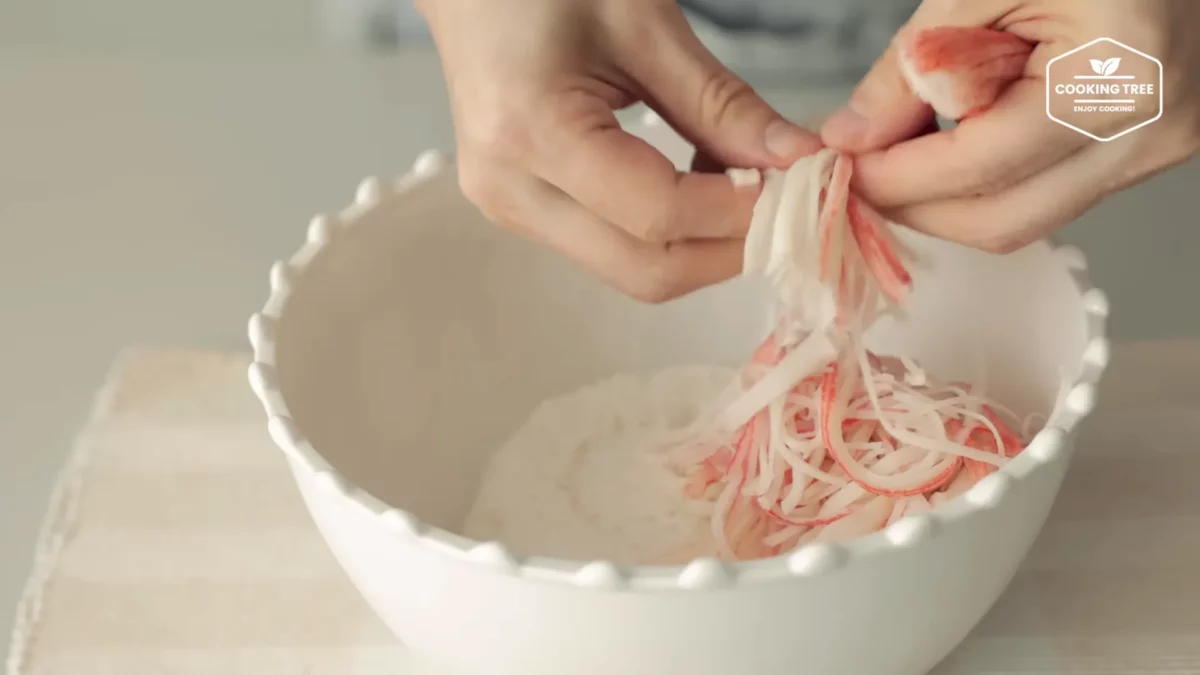 Crab stick Rice Pancake Recipe