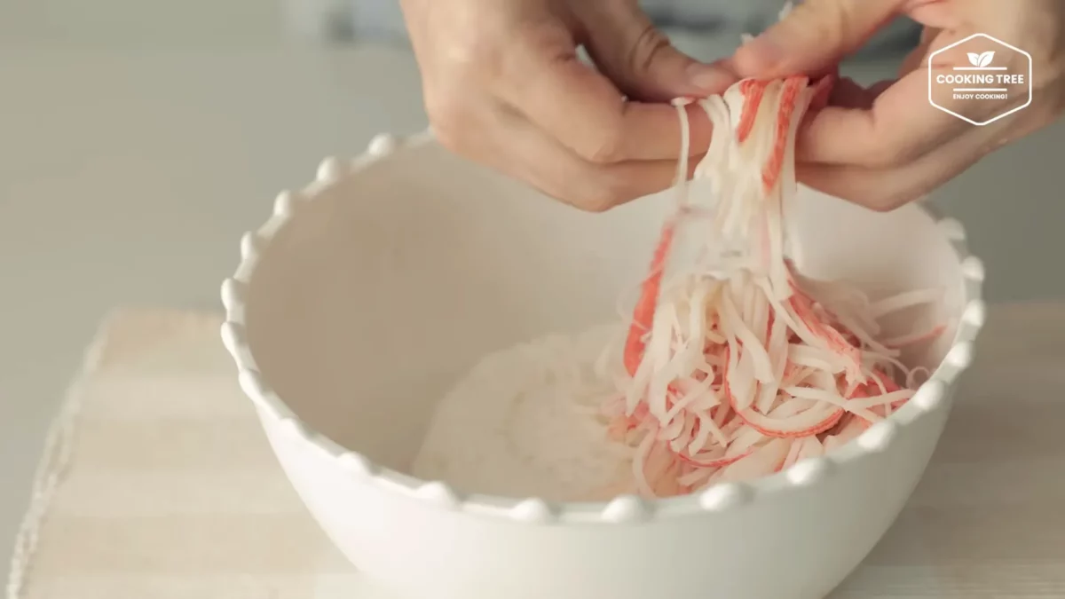 Crab stick Rice Pancake Recipe