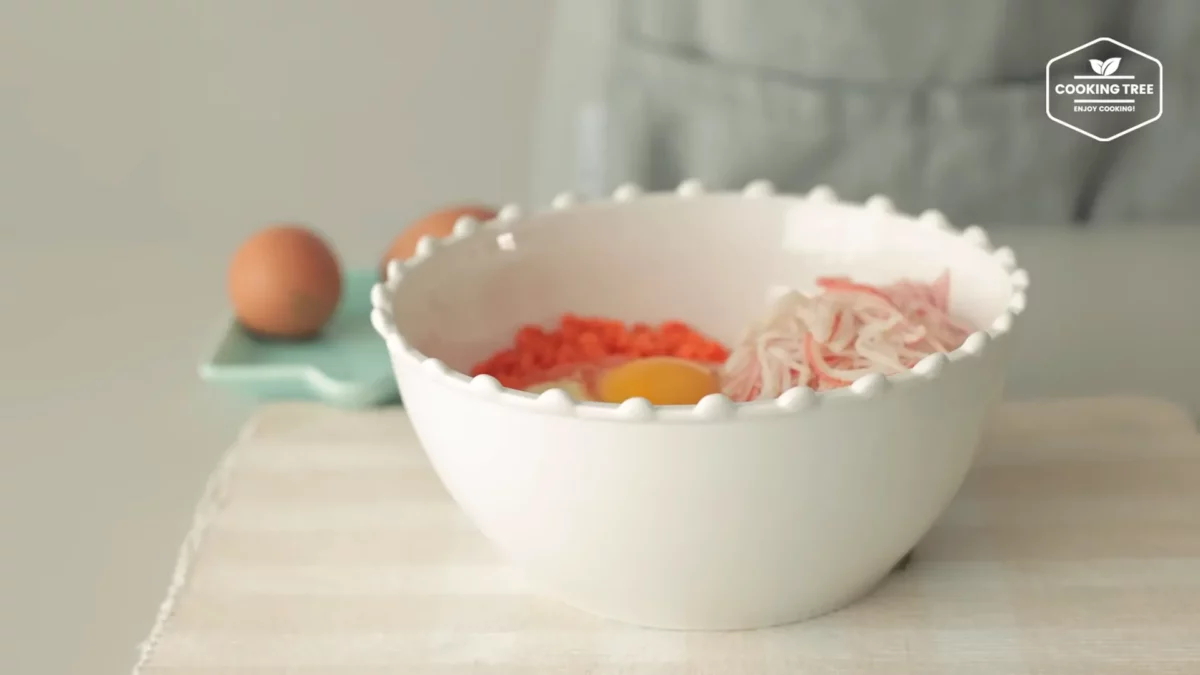 Crab stick Rice Pancake Recipe