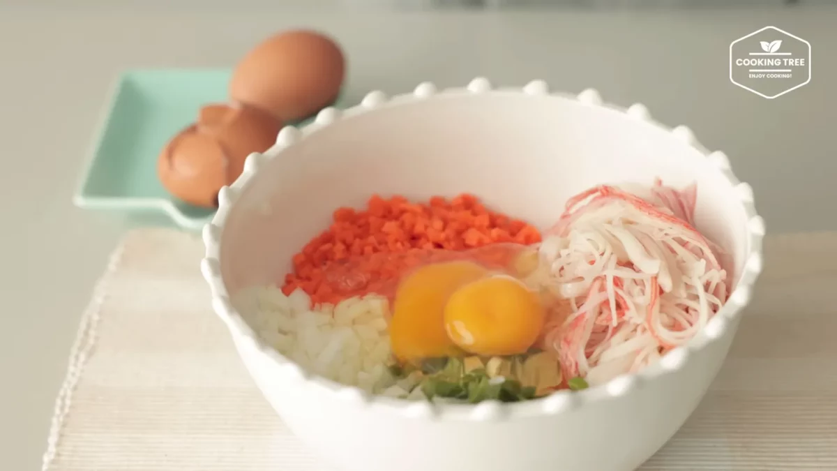 Crab stick Rice Pancake Recipe