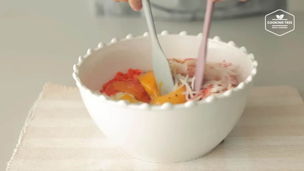 Crab stick Rice Pancake Recipe