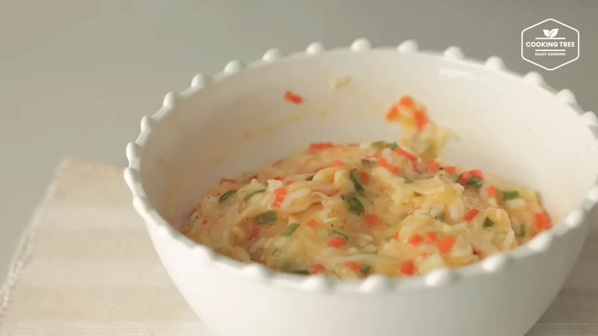 Crab stick Rice Pancake Recipe