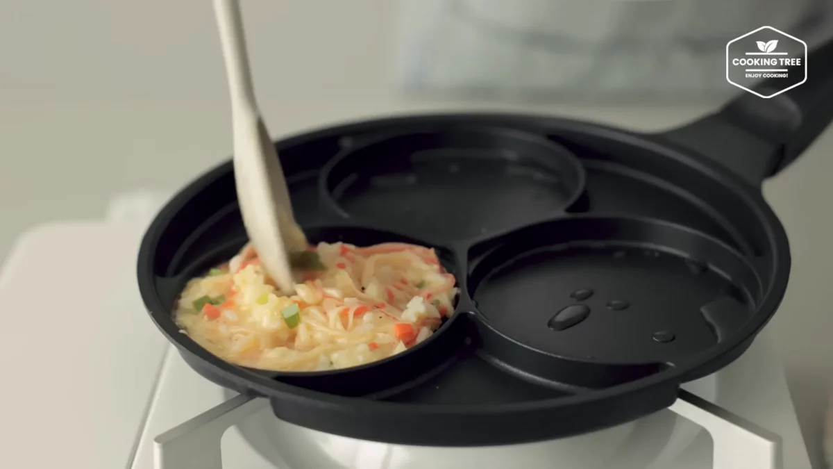 Crab stick Rice Pancake Recipe