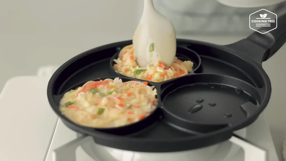 Crab stick Rice Pancake Recipe