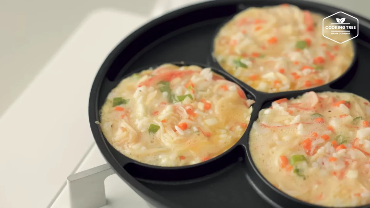 Crab stick Rice Pancake Recipe