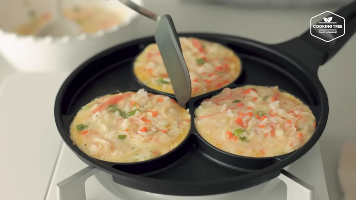 Crab stick Rice Pancake Recipe