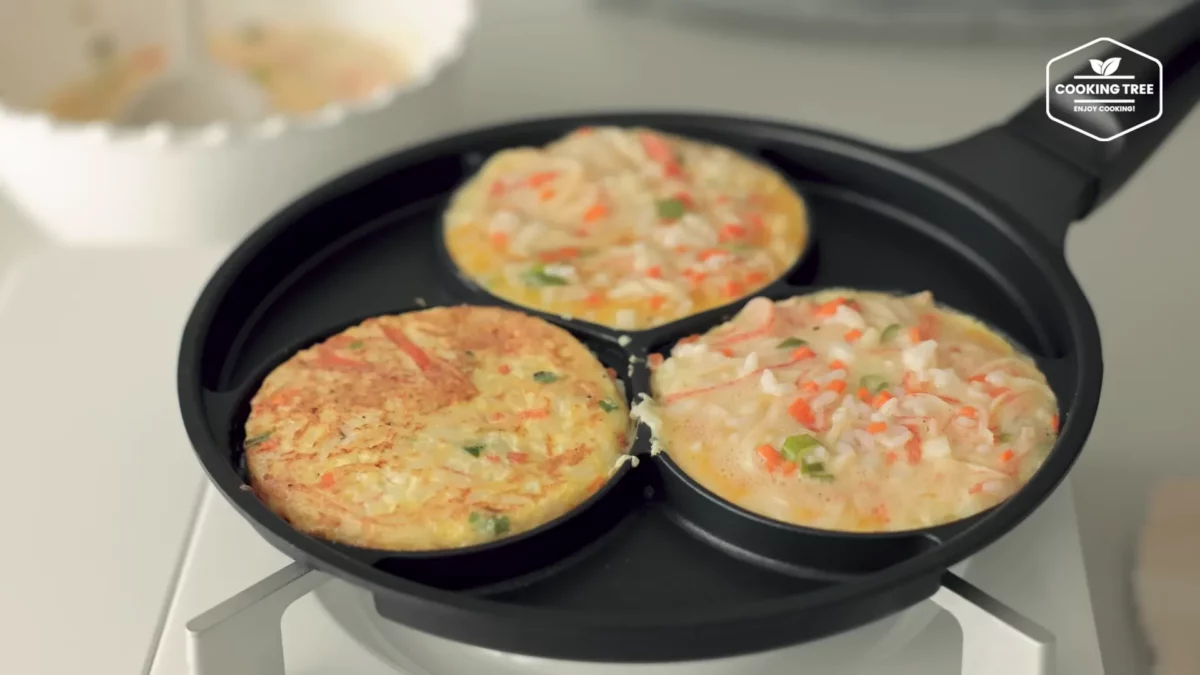 Crab stick Rice Pancake Recipe
