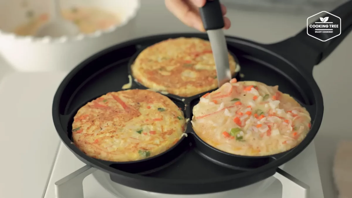Crab stick Rice Pancake Recipe