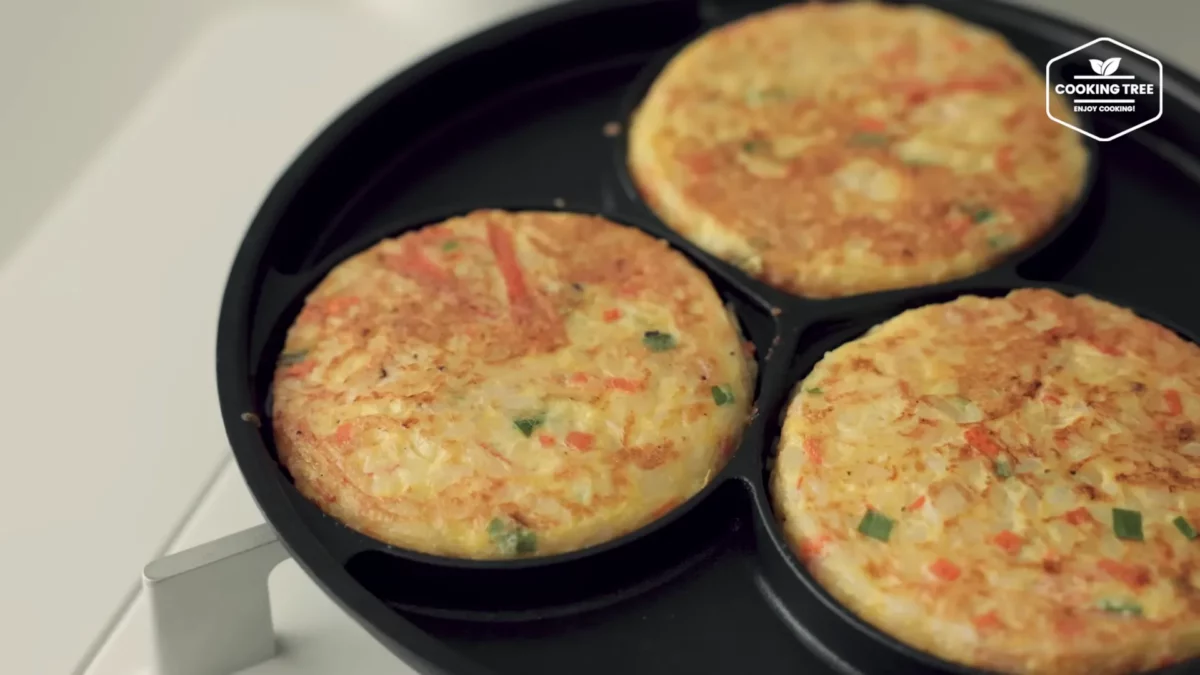 Crab stick Rice Pancake Recipe