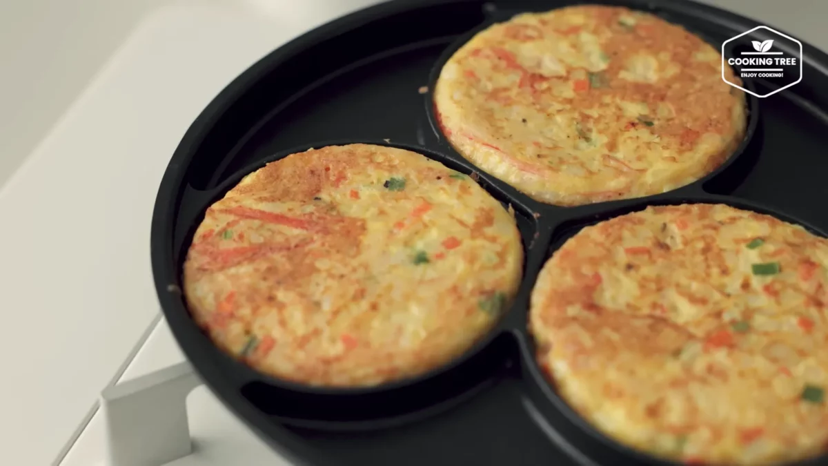 Crab stick Rice Pancake Recipe