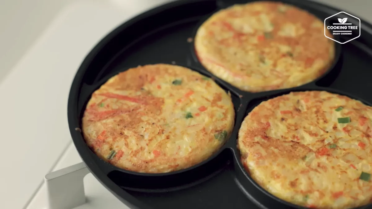 Crab stick Rice Pancake Recipe