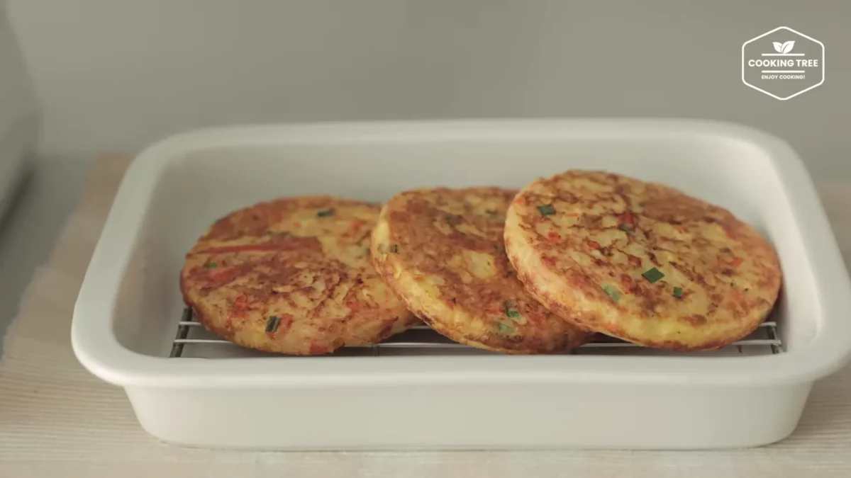 Crab stick Rice Pancake Recipe