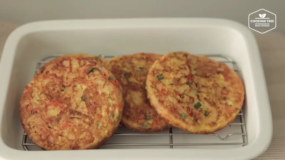Crab stick Rice Pancake Recipe