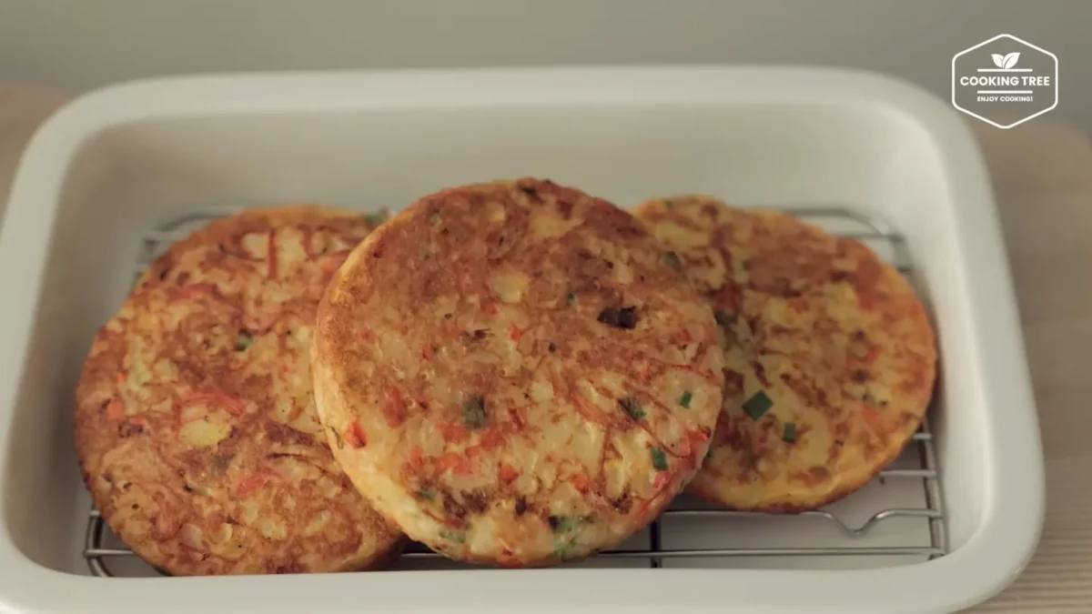 Crab stick Rice Pancake Recipe