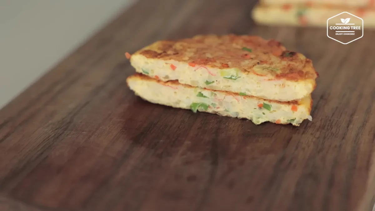 Crab stick Rice Pancake Recipe