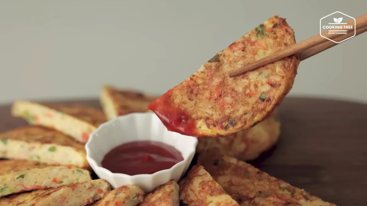 Crab stick Rice Pancake Recipe