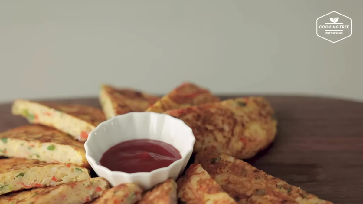 Crab stick Rice Pancake Recipe