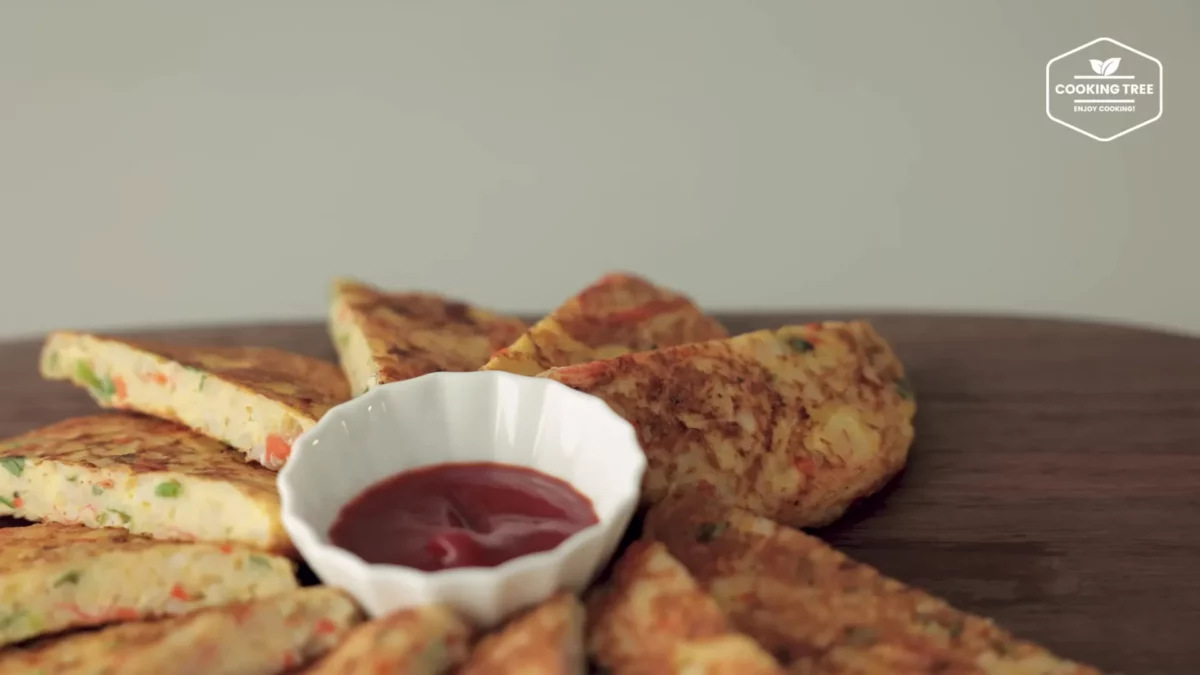 Crab stick Rice Pancake Recipe