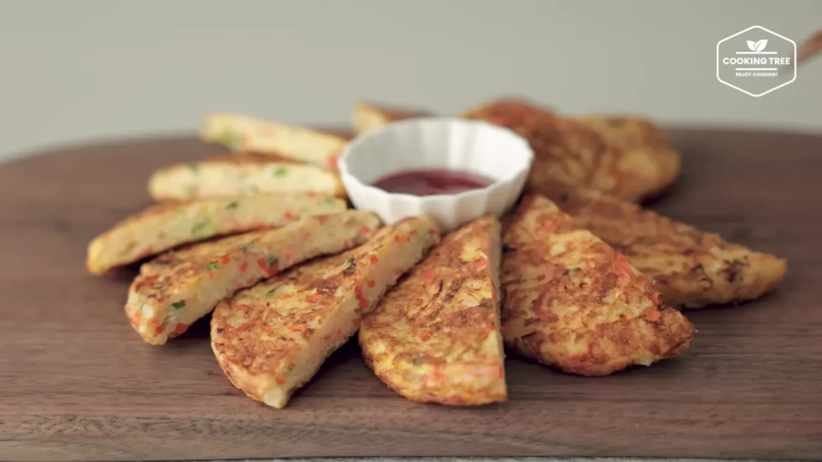 Crab stick Rice Pancake Recipe