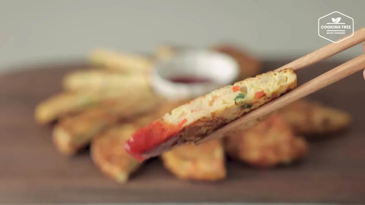 Crab stick Rice Pancake Recipe