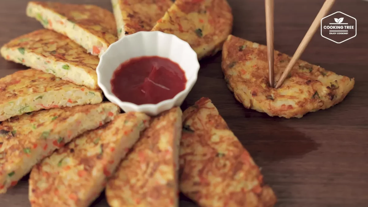 Crab stick Rice Pancake Recipe