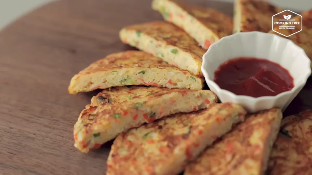 Crab stick Rice Pancake Recipe