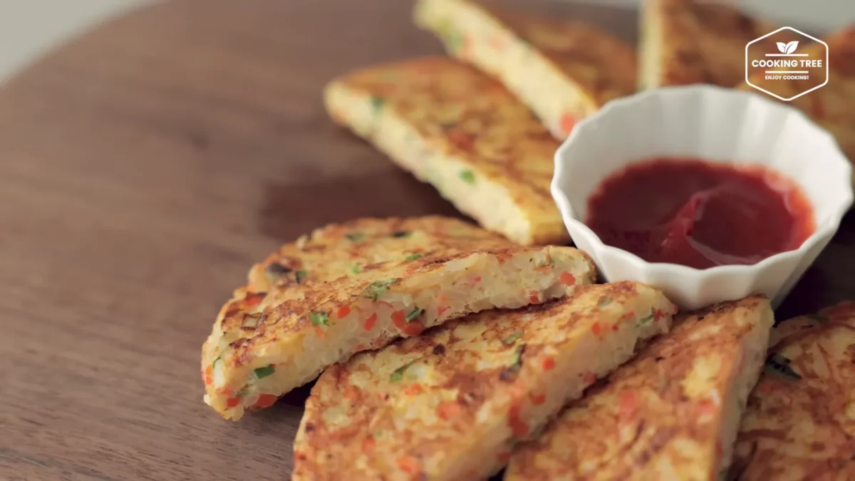Crab stick Rice Pancake Recipe