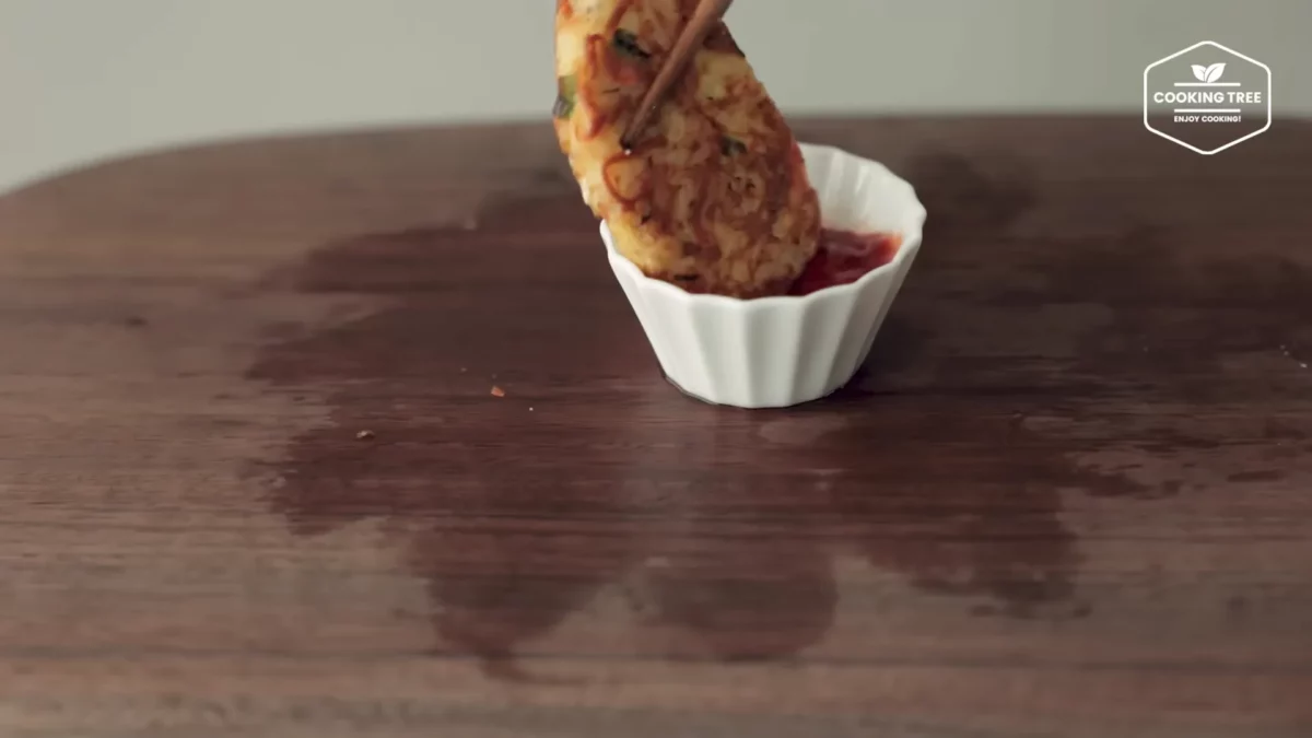 Crab stick Rice Pancake Recipe