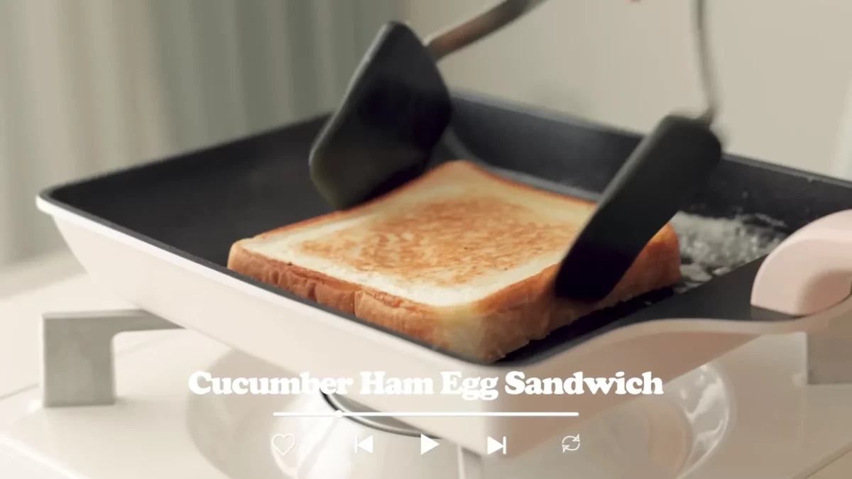 Cucumber Ham Egg Sandwich Recipe