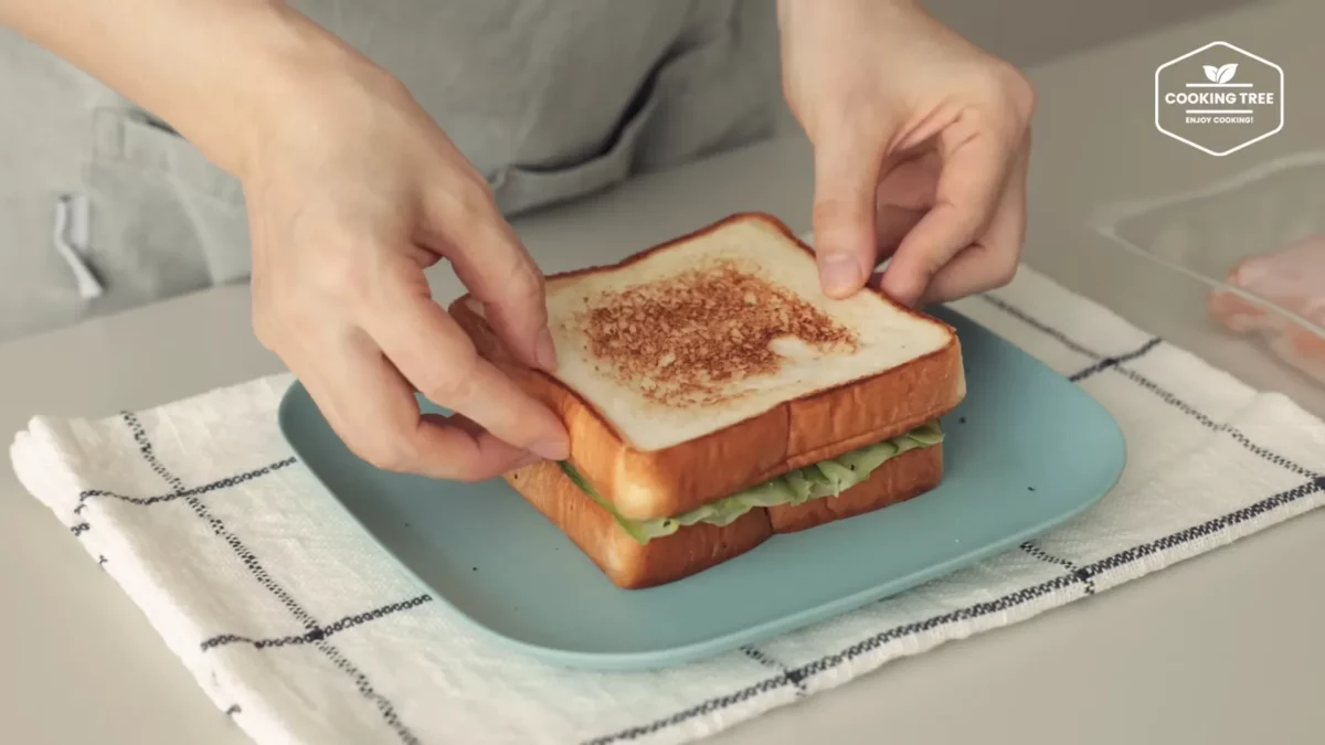 Cucumber Ham Egg Sandwich Recipe