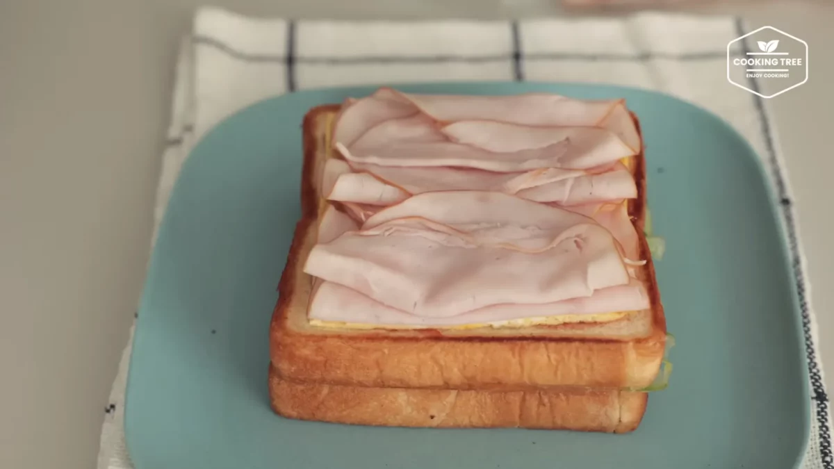 Cucumber Ham Egg Sandwich Recipe