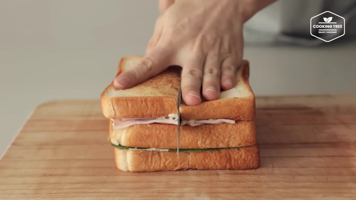 Cucumber Ham Egg Sandwich Recipe