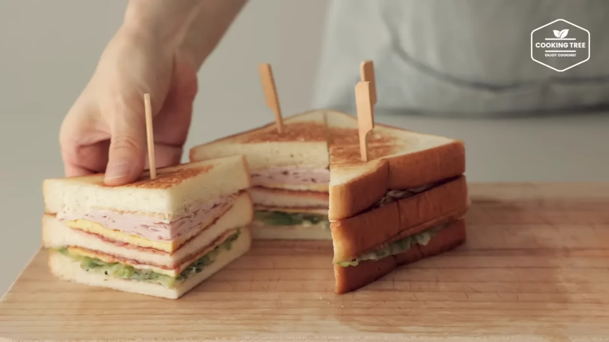 Cucumber Ham Egg Sandwich Recipe