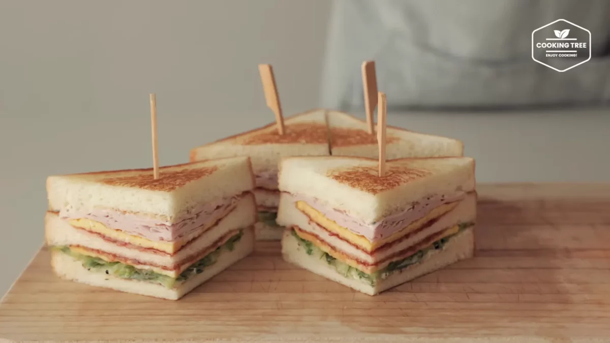 Cucumber Ham Egg Sandwich Recipe