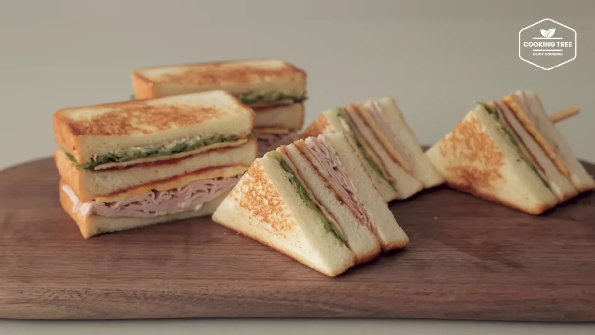 Cucumber Ham Egg Sandwich Recipe