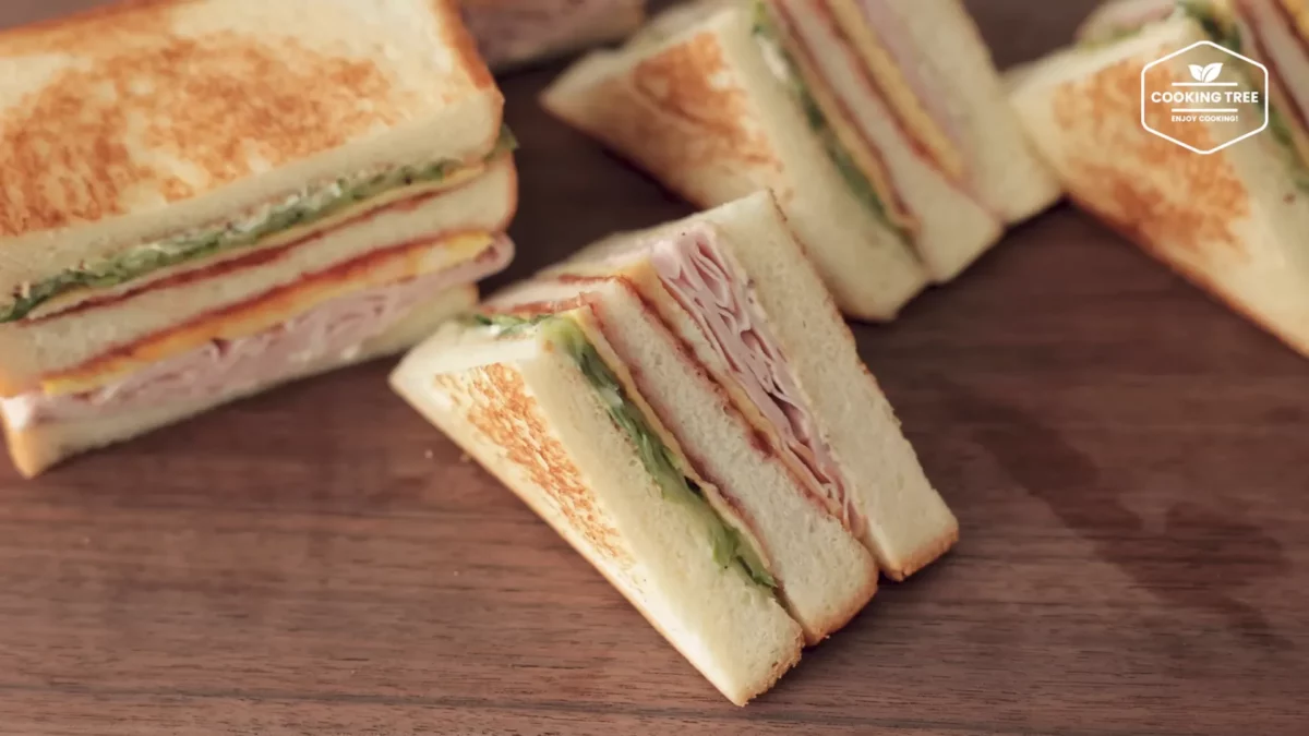 Cucumber Ham Egg Sandwich Recipe