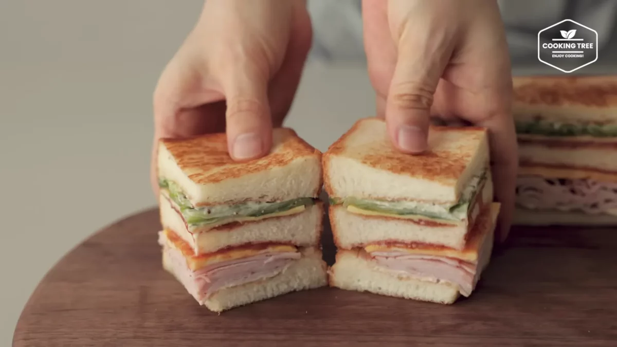 Cucumber Ham Egg Sandwich Recipe