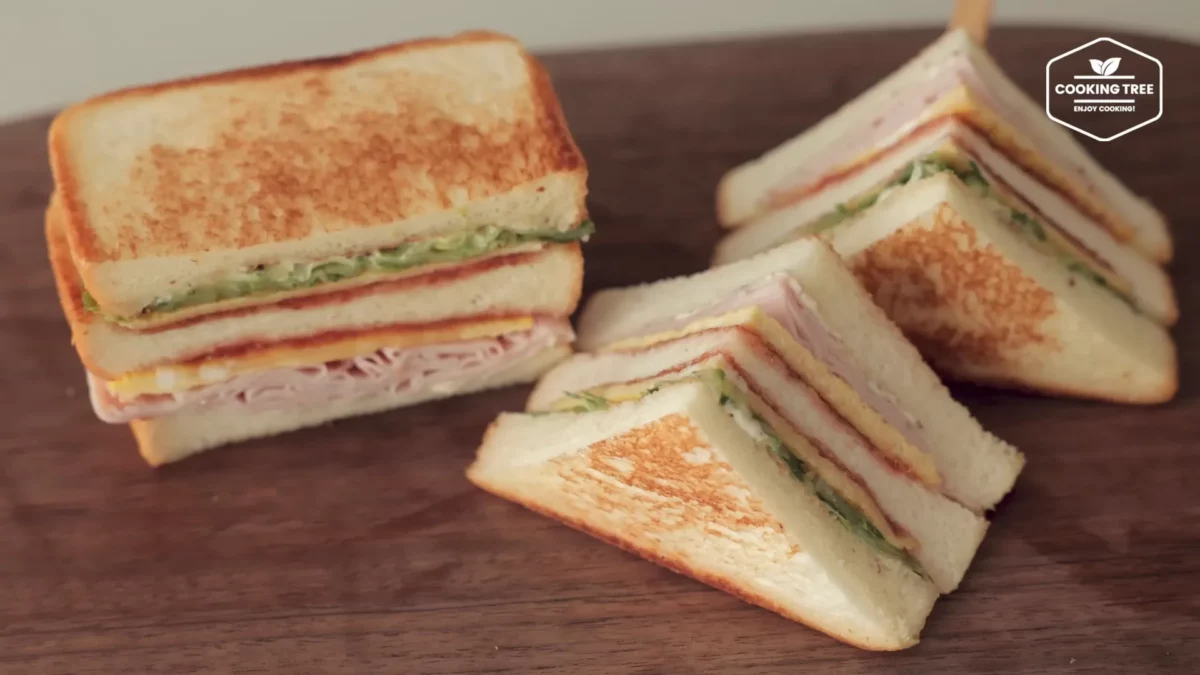 Cucumber Ham Egg Sandwich Recipe