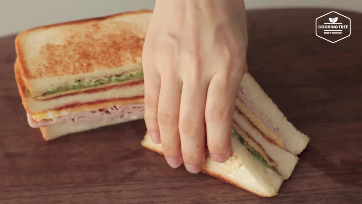 Cucumber Ham Egg Sandwich Recipe