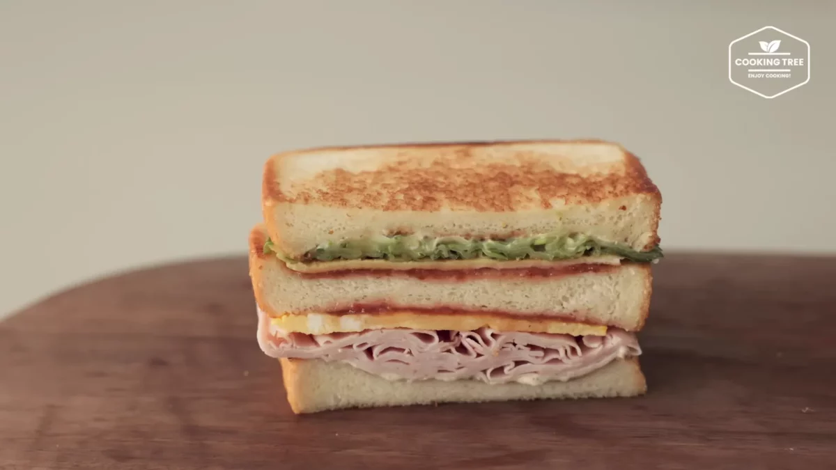 Cucumber Ham Egg Sandwich Recipe
