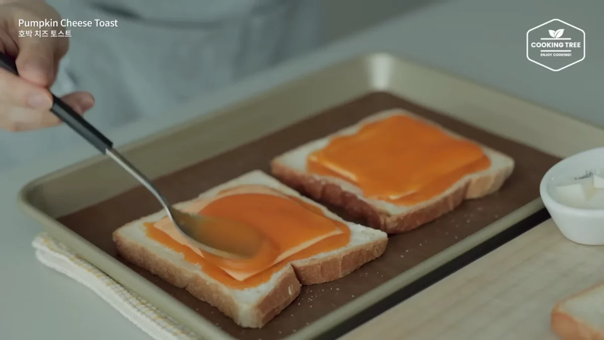 Halloween Pumpkin Creme brulee Cheese Toast Recipe