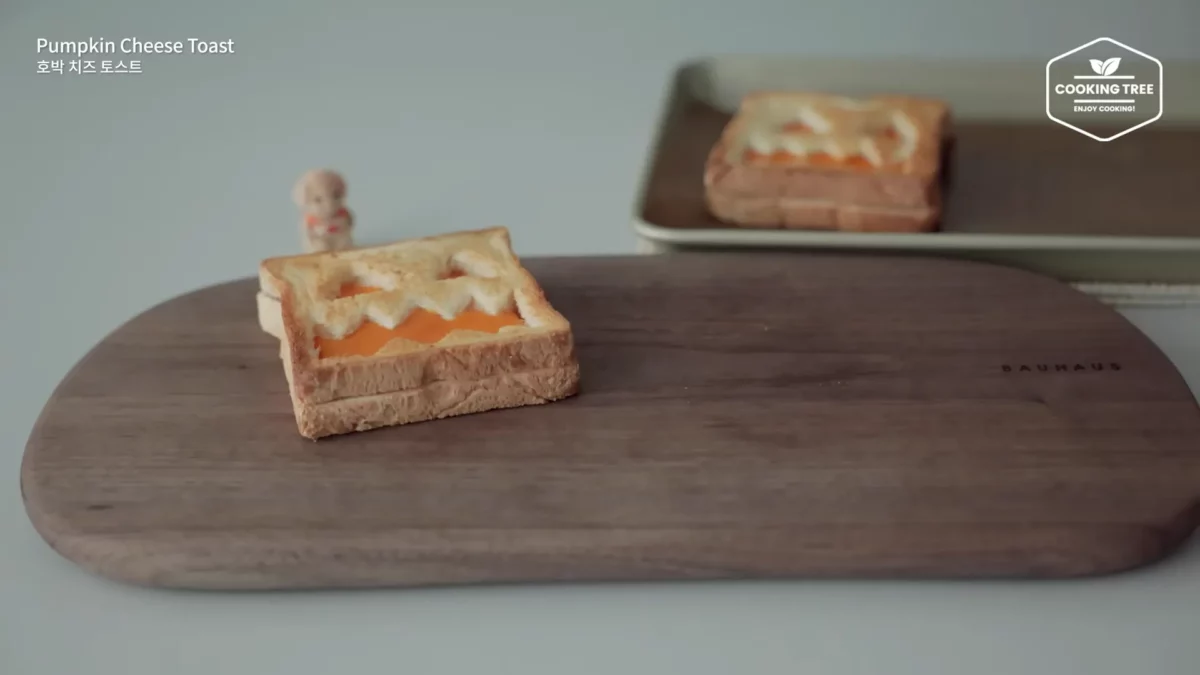 Halloween Pumpkin Creme brulee Cheese Toast Recipe