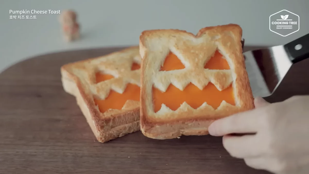 Halloween Pumpkin Creme brulee Cheese Toast Recipe