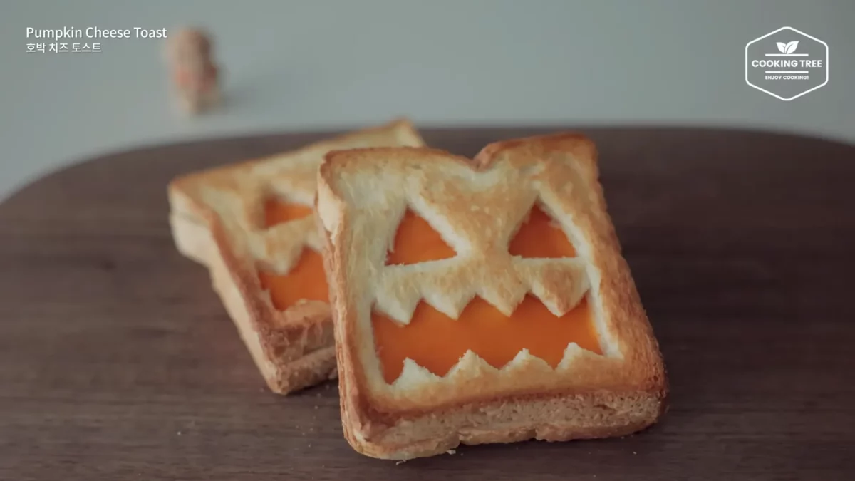 Halloween Pumpkin Creme brulee Cheese Toast Recipe