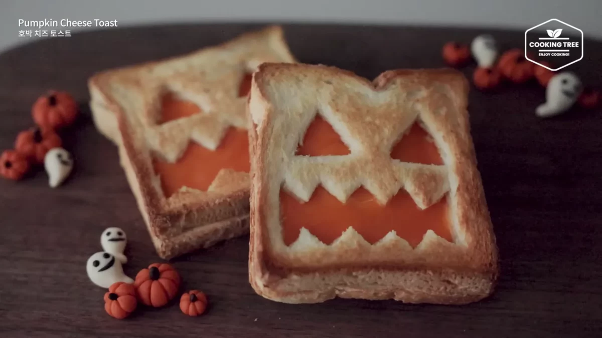 Halloween Pumpkin Creme brulee Cheese Toast Recipe