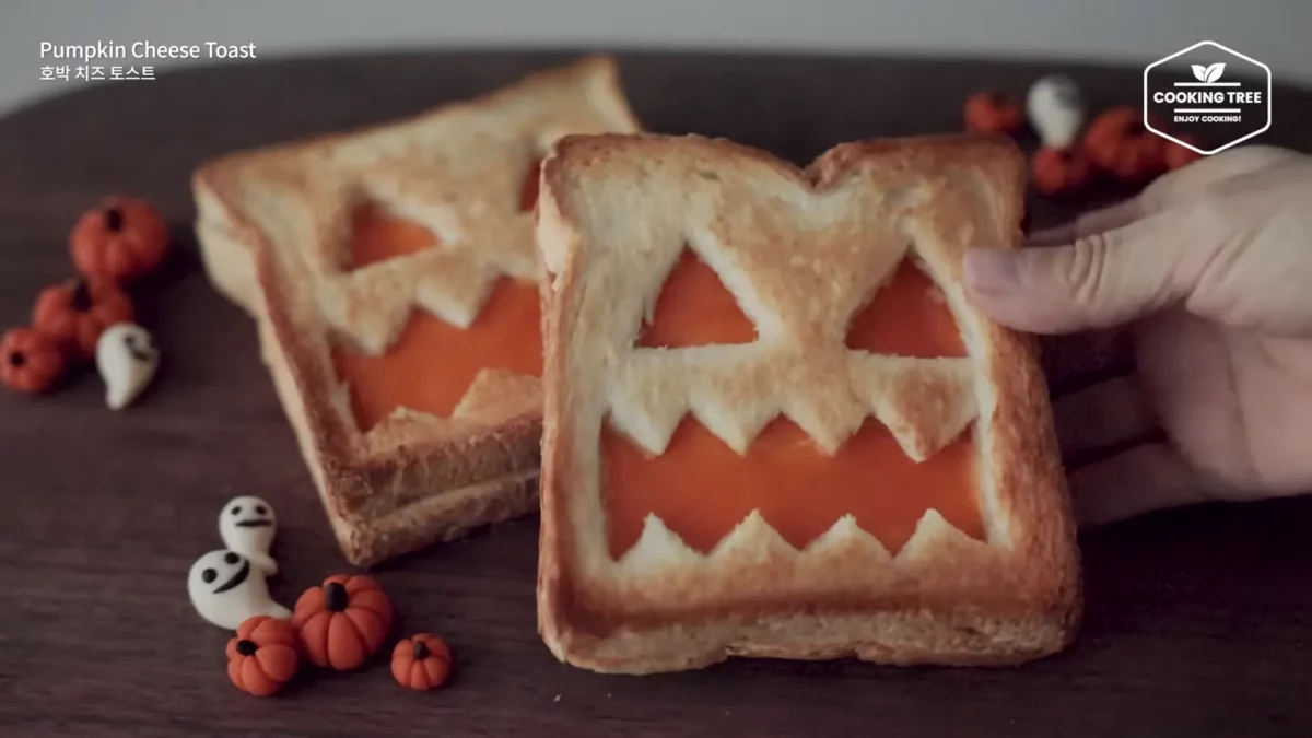 Halloween Pumpkin Creme brulee Cheese Toast Recipe