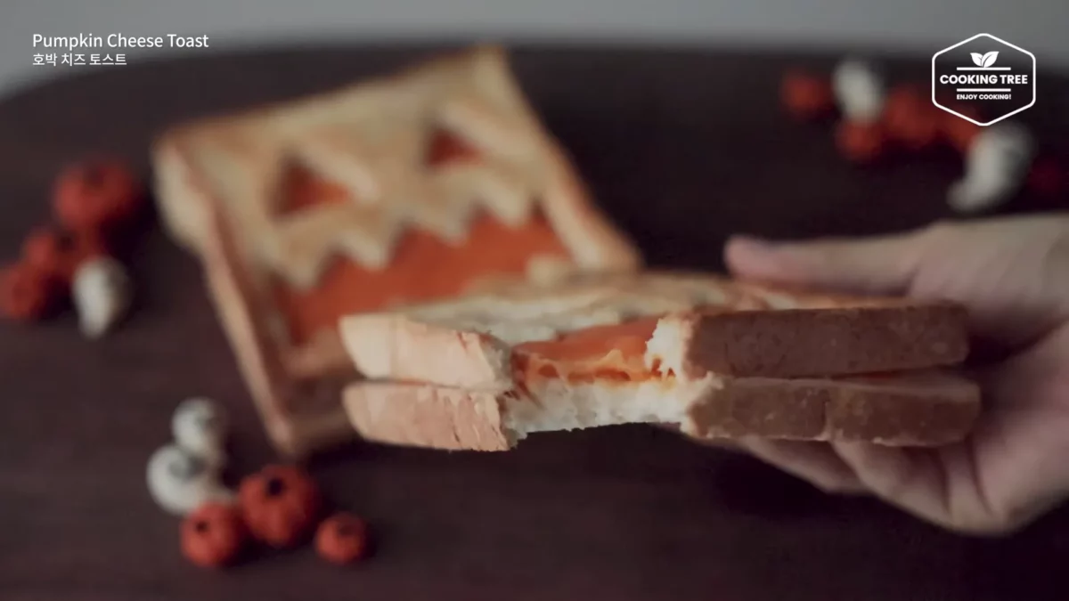 Halloween Pumpkin Creme brulee Cheese Toast Recipe